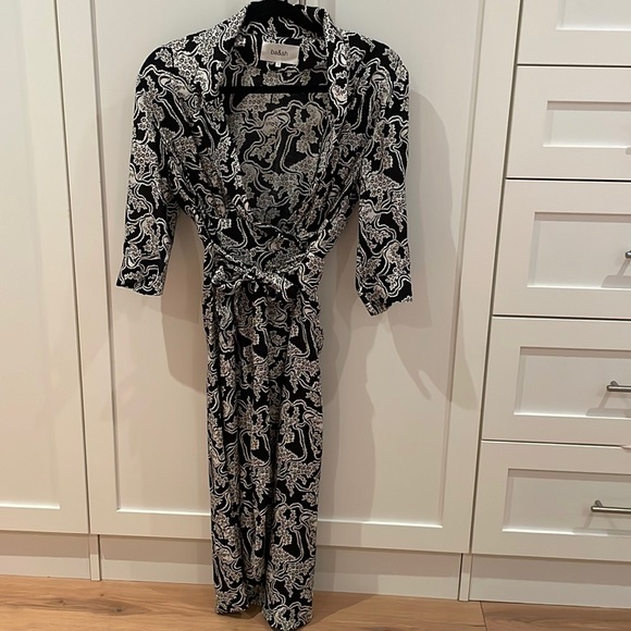 Ba&sh Wrap Front Dress Sz 1 - Picture 2 of 9